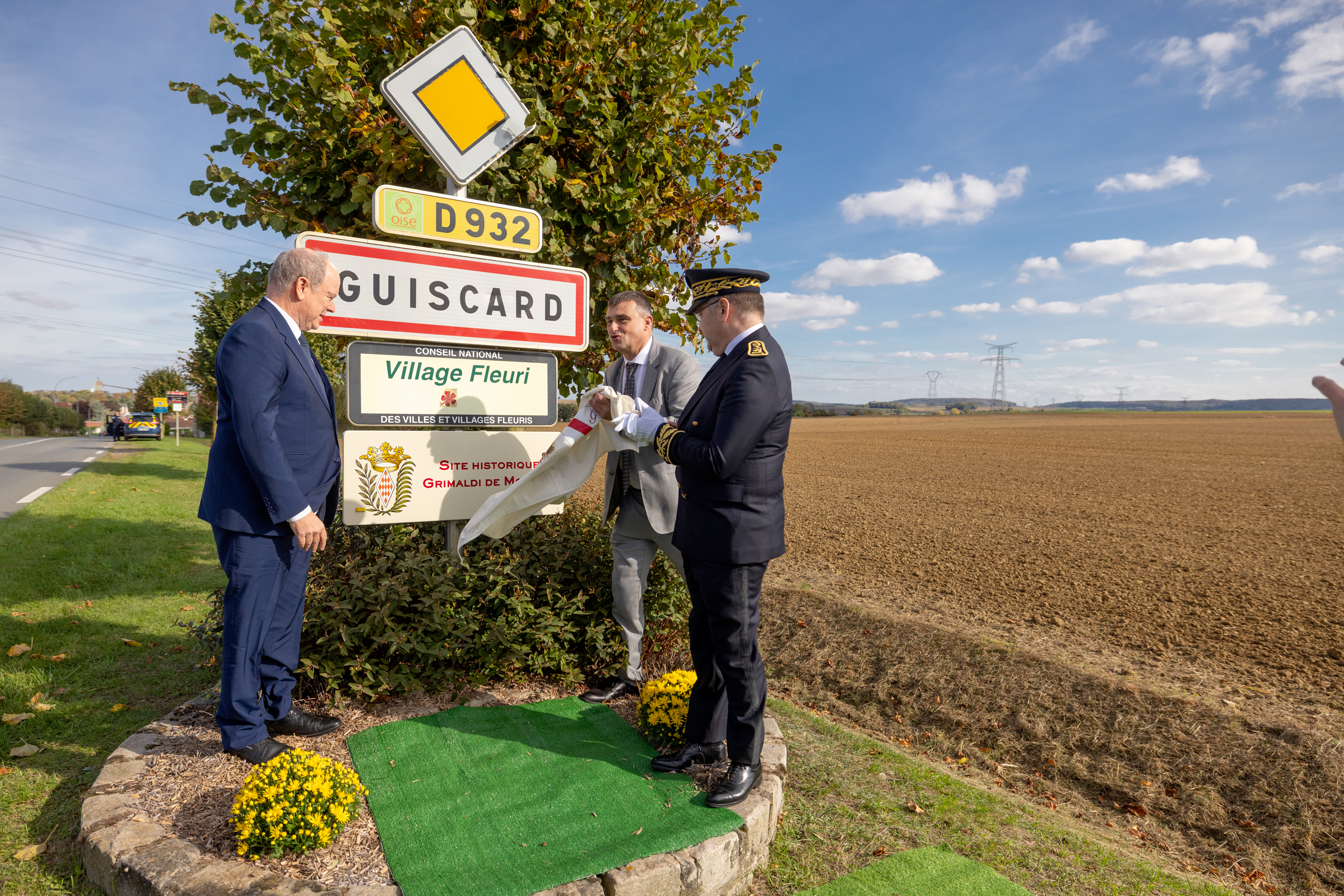 Déplacement de S.A.S. le Prince Albert II à Guiscard Samedi 18 octobre