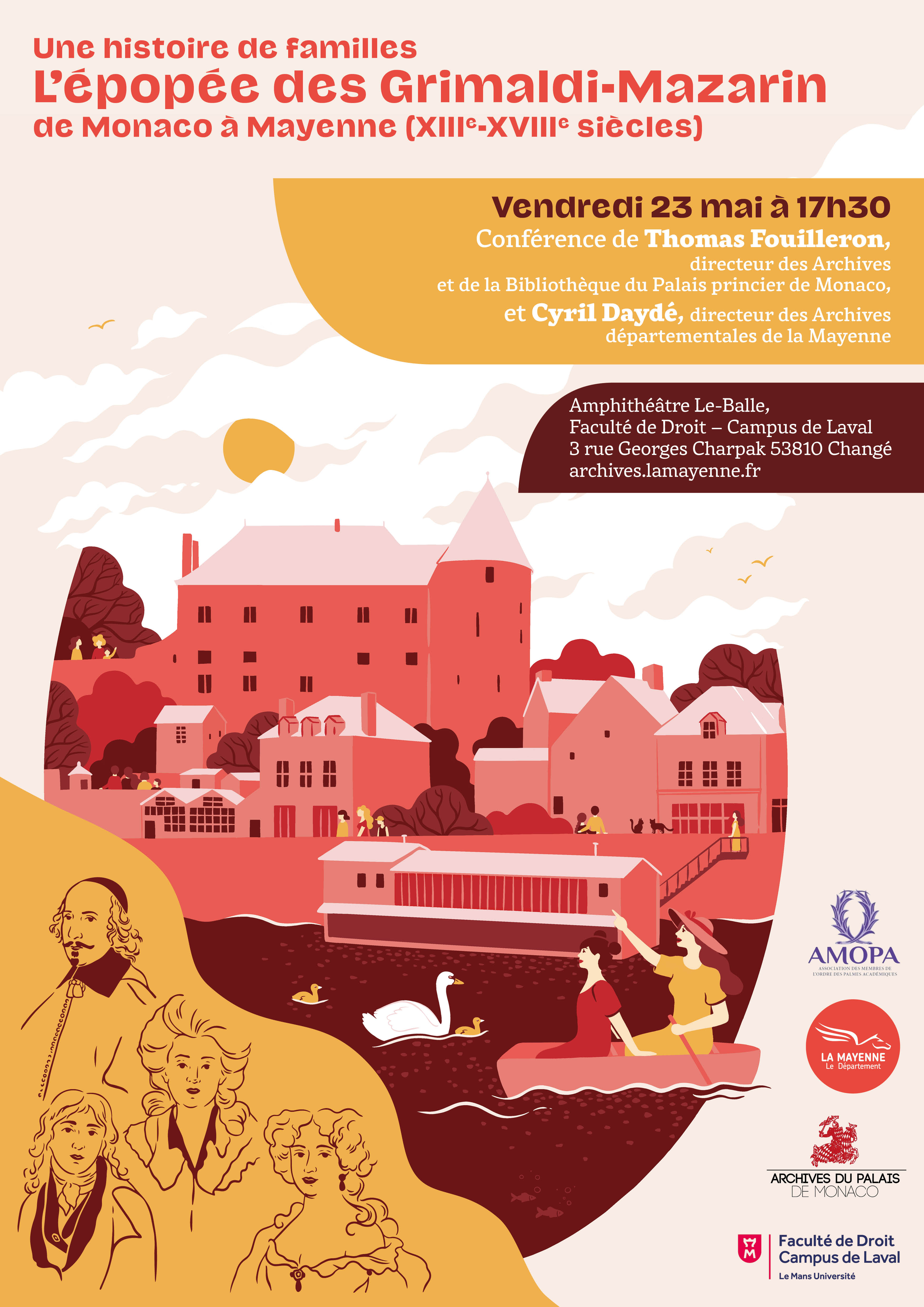 Conférence - L'épopée des Grimaldi-Mazarin de Monaco à Mayenne (XIII-XVIIIe siècles)