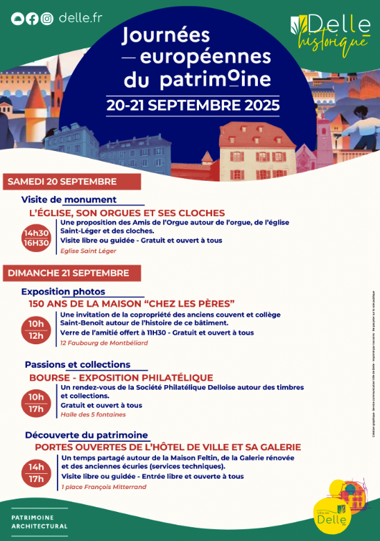 Journées Européenne du Patrimoine 2025 Delle