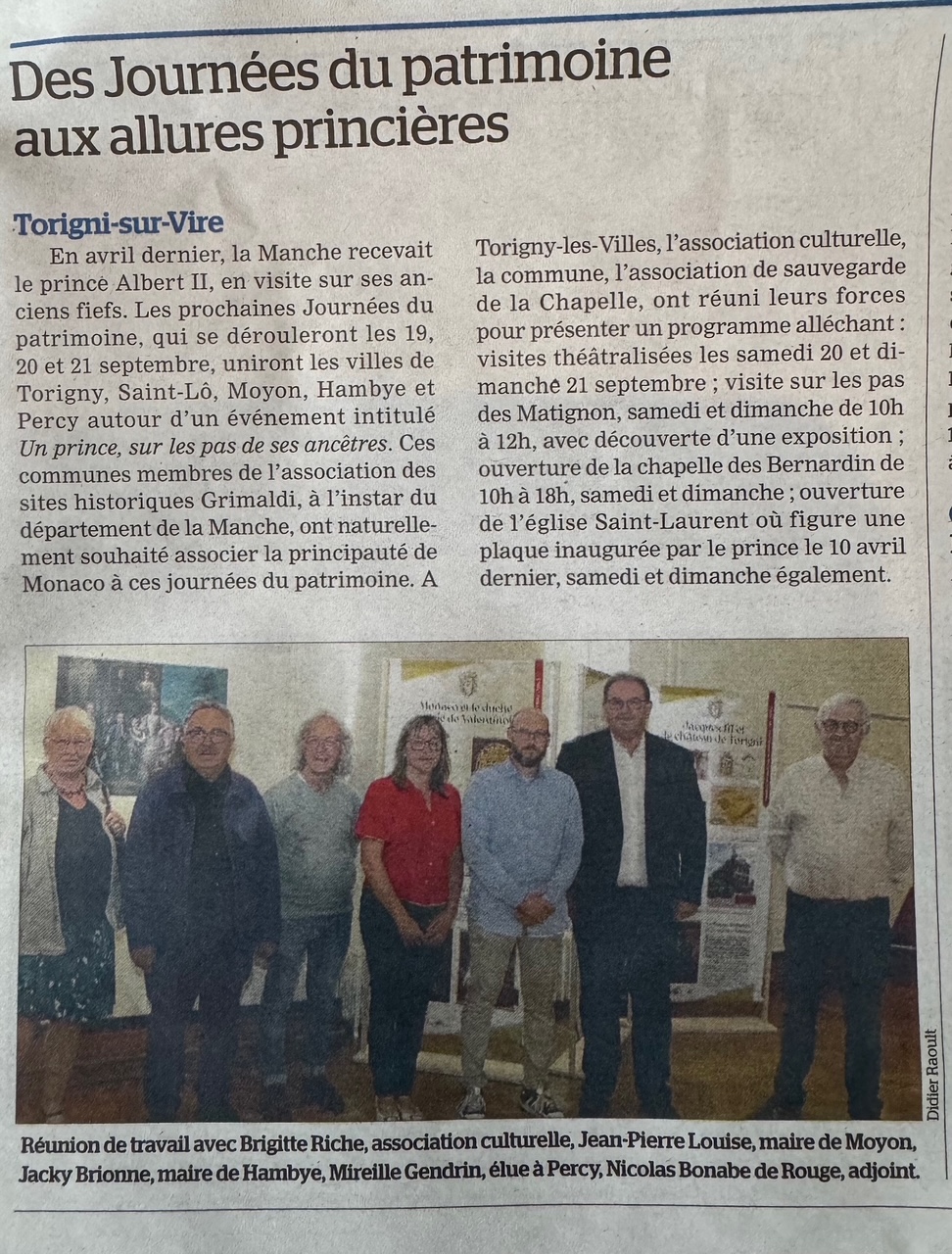 Des journées du Patrimoine aux allures princières