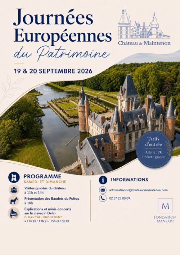 Le Château de Maintenon ouvre ses portes pour un week-end de découvertes Le Château de Maintenon ouvre ses portes pour un week-end de découvertes