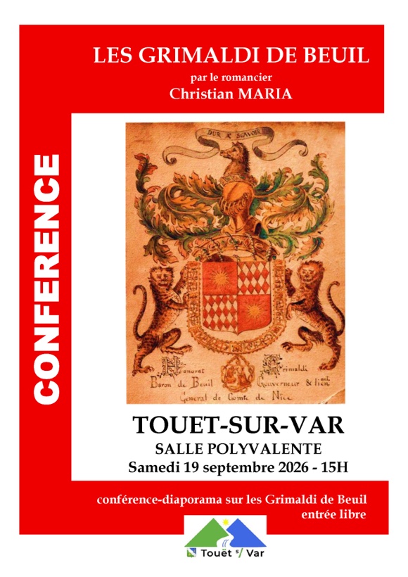 Touët-sur-Var met à l'honneur l'histoire des Grimaldi de Beuil